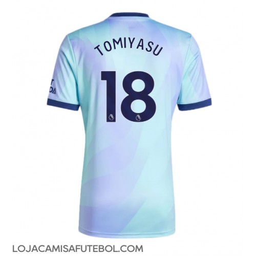 Camisa de Futebol Arsenal Takehiro Tomiyasu #18 Equipamento Alternativo 2024-25 Manga Curta